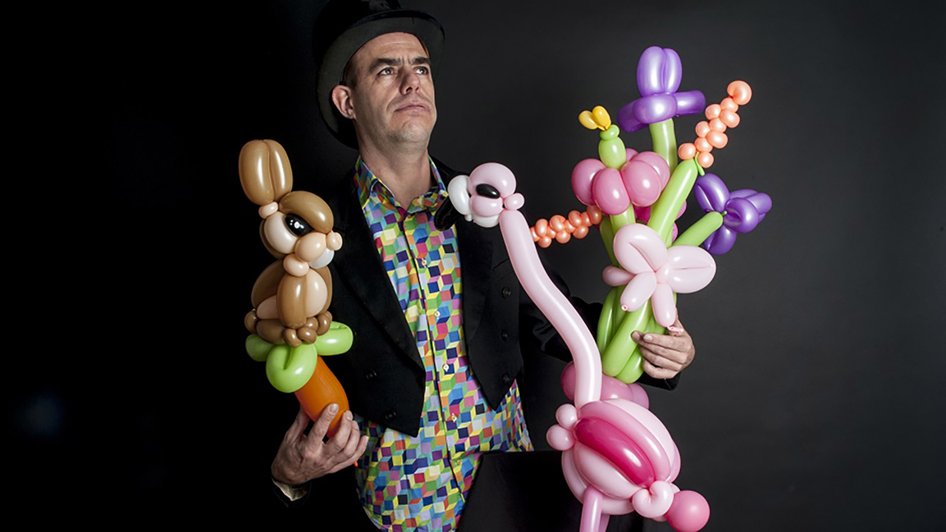 Ludo le presquedigitateur - pixel ballon art